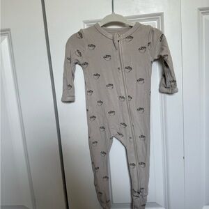 Kyte BABY Taupe Kids Footie with Planet Design